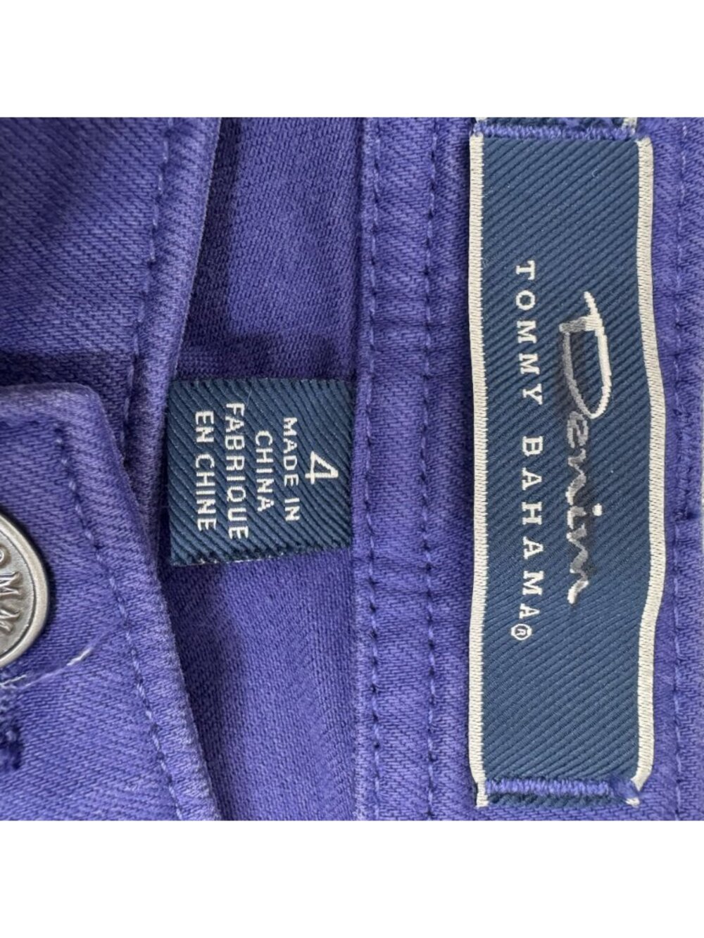 Denim Tommy Bahama Jeans 4 Gramercy Twill Ankle Blue Ribbon Purple MSRP $129 - Picture 10 of 10
